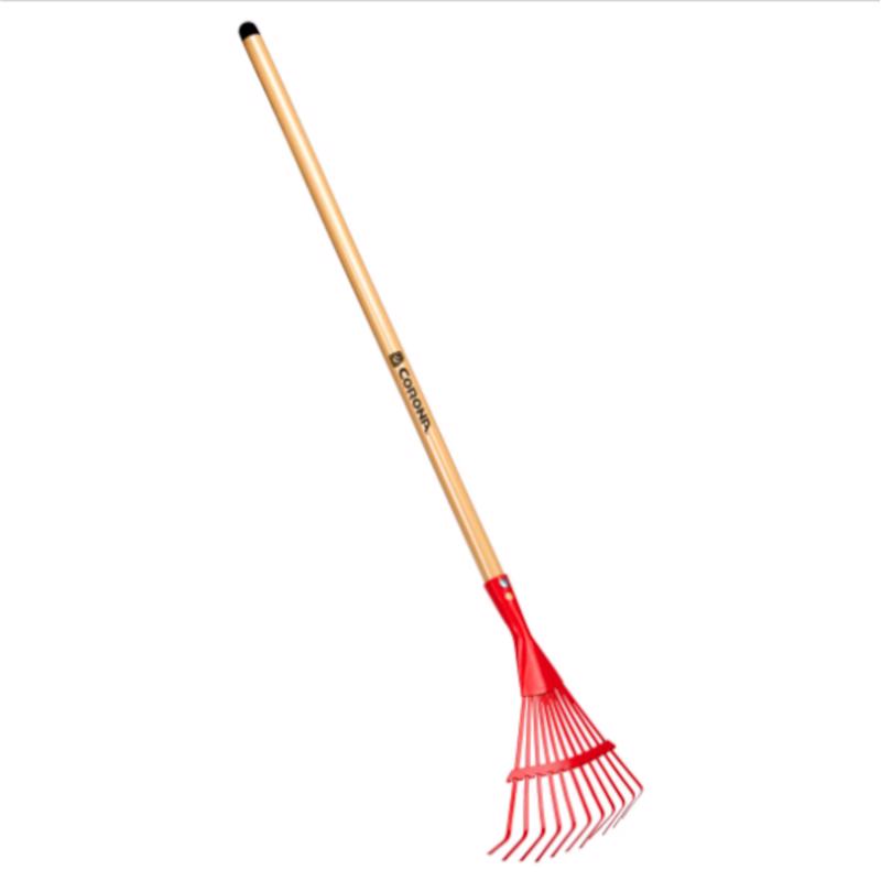 CORONA - Corona 38.39 in. 11 Tine Metal Kids Rake Wood Handle