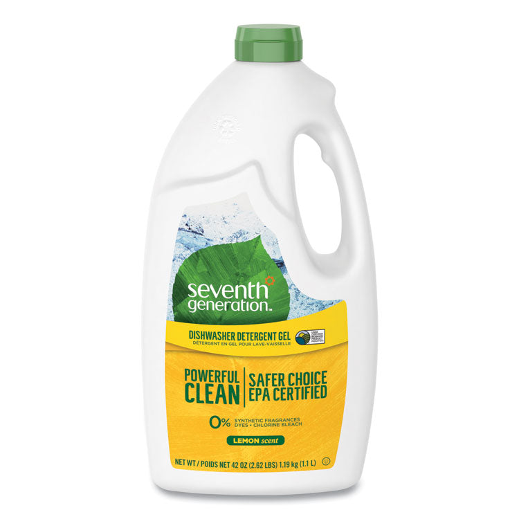 Seventh Generation - Natural Automatic Dishwasher Gel, Lemon, 42 oz Bottle