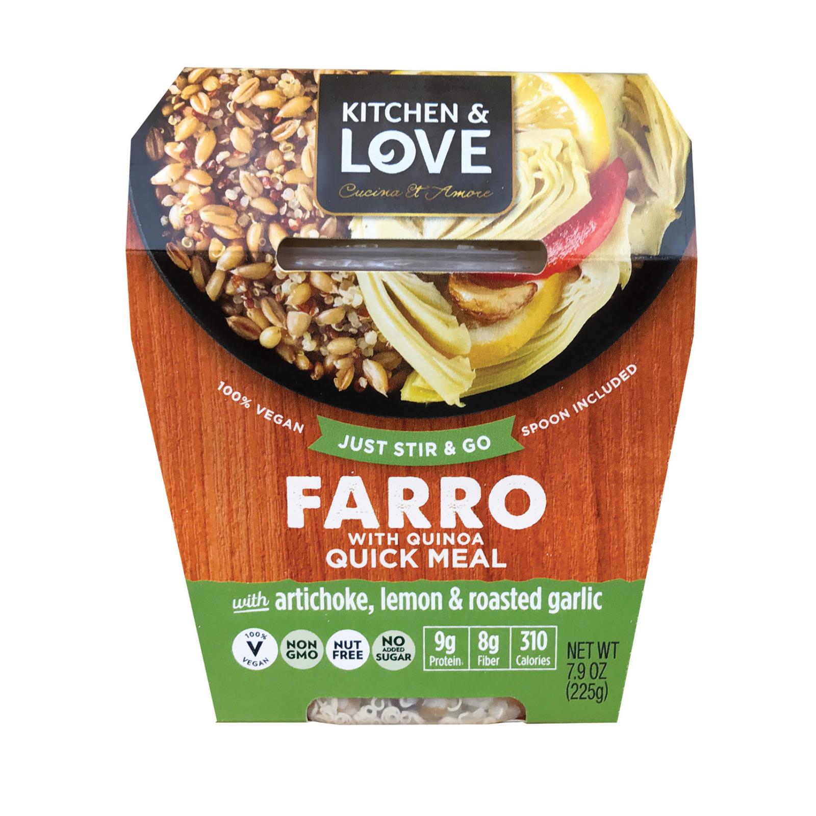 Cucina And Amore - Farro - Artichoke - Lemon - Garlic - Case Of 6 - 7.9 Oz