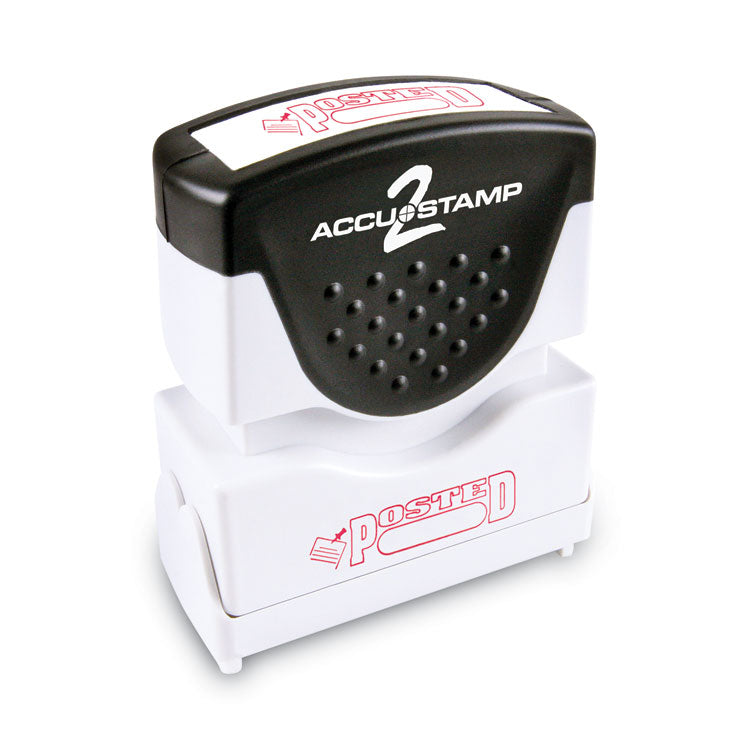 ACCUSTAMP2 - Pre-Inked Shutter Stamp, Red, POSTED, 1.63 x 0.5