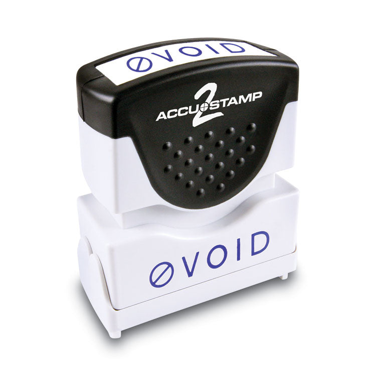 ACCUSTAMP2 - Pre-Inked Shutter Stamp, Blue, VOID, 1.63 x 0.5