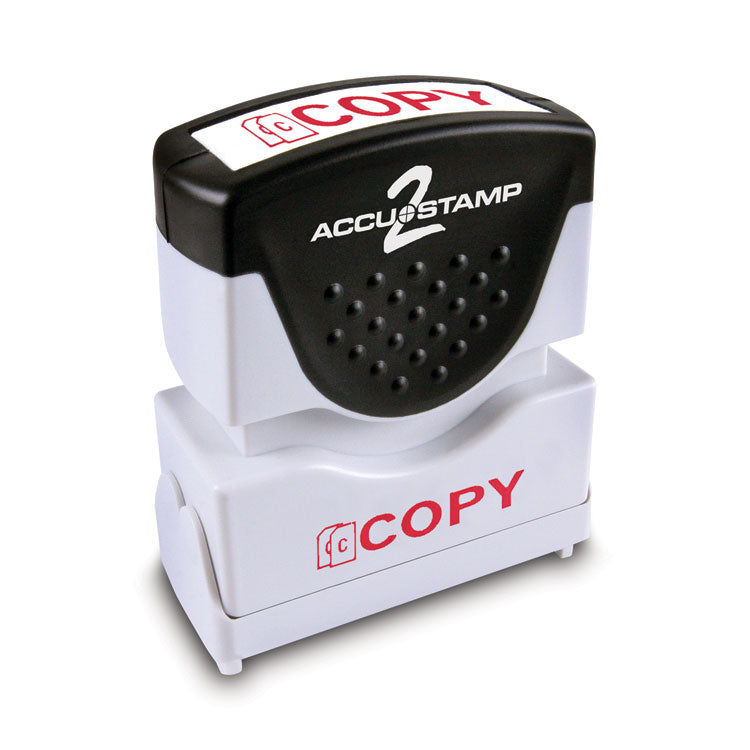 ACCUSTAMP2 - Pre-Inked Shutter Stamp, Red, COPY, 1.63 x 0.5