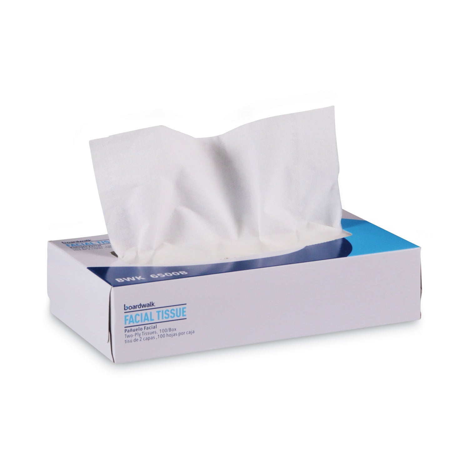 Office Packs Facial Tissue, Flat Box, 2-Ply, White, 100 Sheets/Box, 30 Boxes/Carton