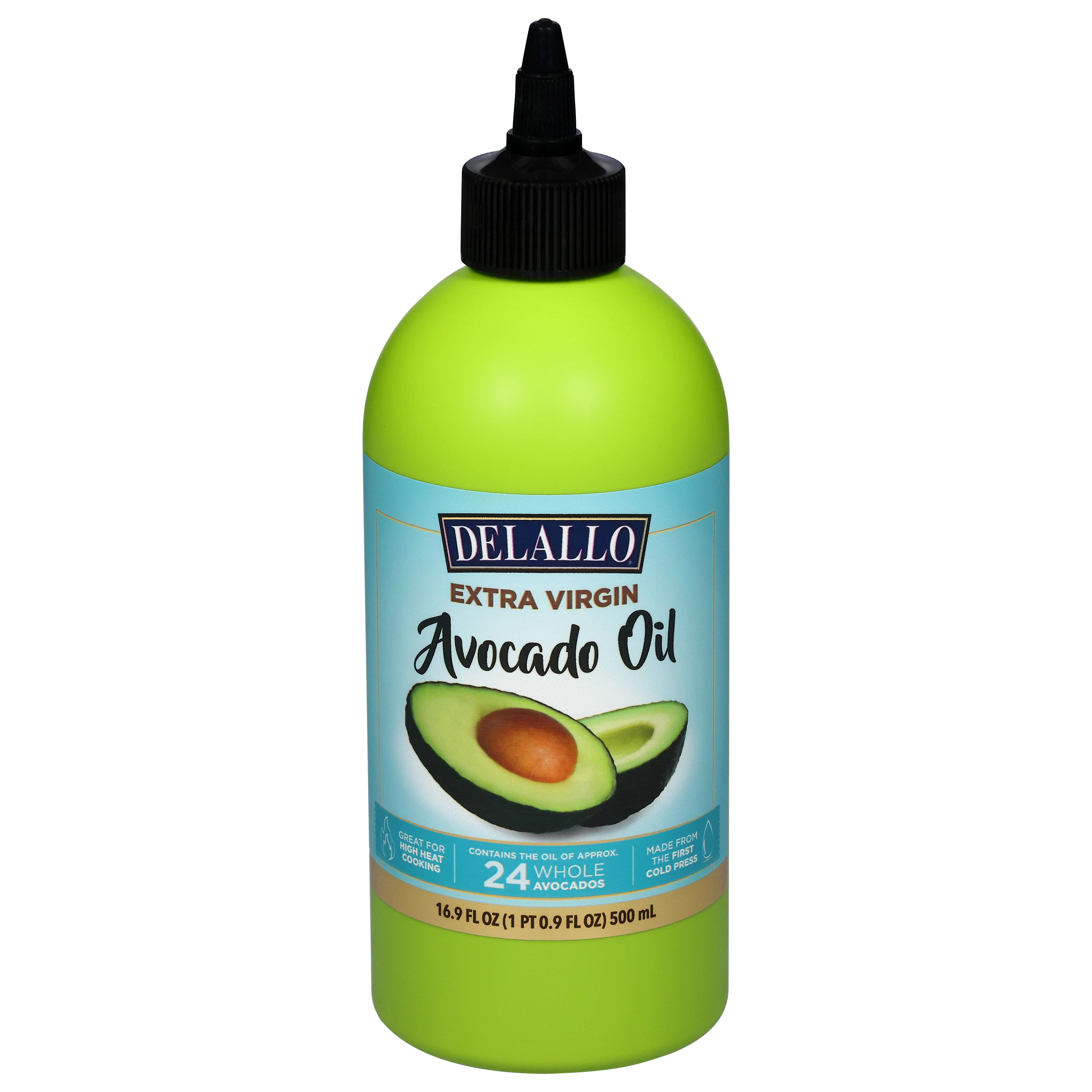 DeLallo Extra Virgin Avocado Oil 16.9 fl oz - Case of 6