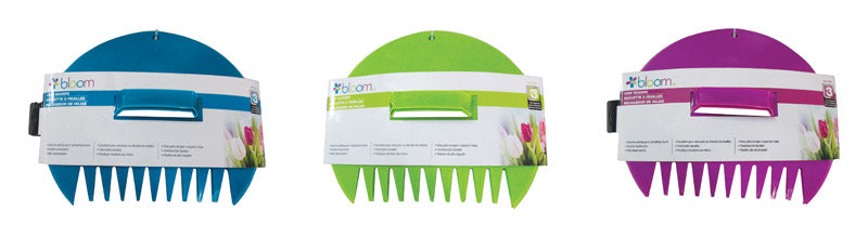 BLOOM - Bloom 12 in. 9 Tine Poly Leaf Scoop Poly Handle - Case of 6
