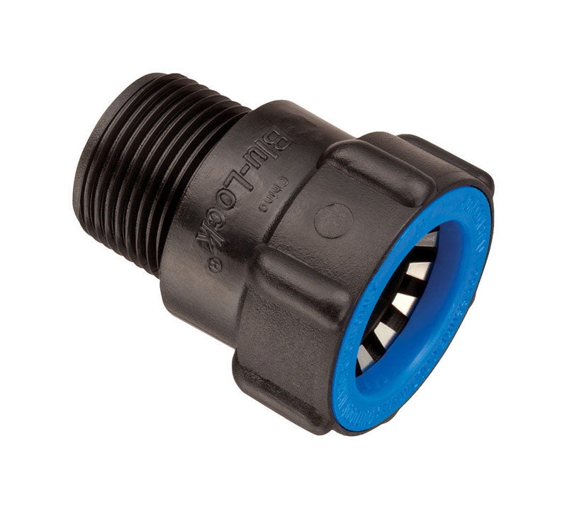 ORBIT - Orbit Blu-Lock 3/4 in. Push X 1/2 in. D MPT Adapter - Case of 15