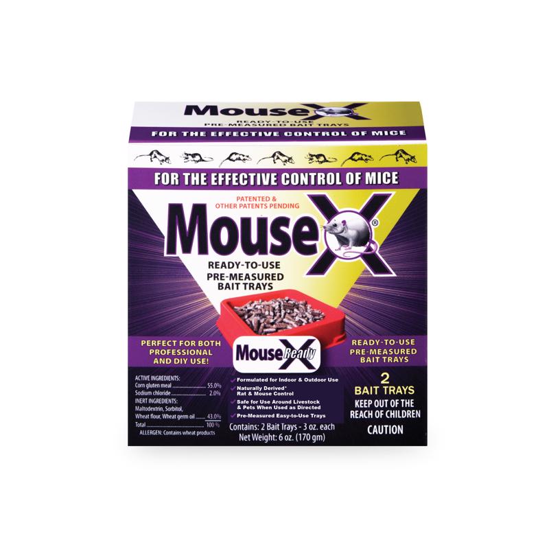 MOUSEX - MouseX Non-Toxic Bait Pellets For Mice and Rats 6 oz 2 pk