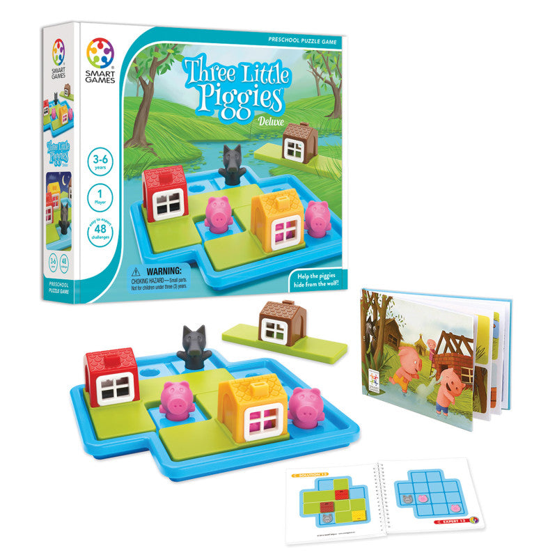 SMARTGAMES - Three Little Piggies Deluxe Preschool Puzzle Game