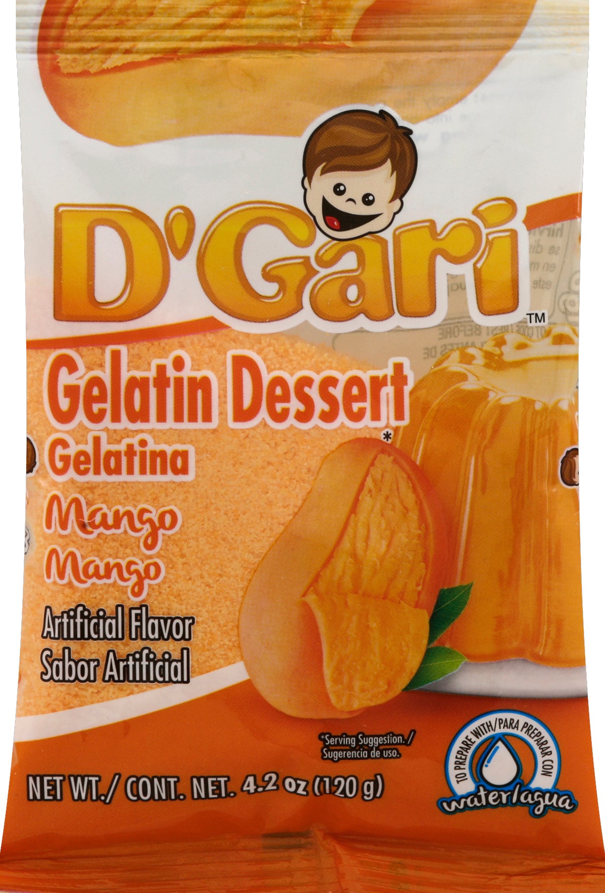 D'Gari Gelatin Dessert 4.2 oz - Case of 24