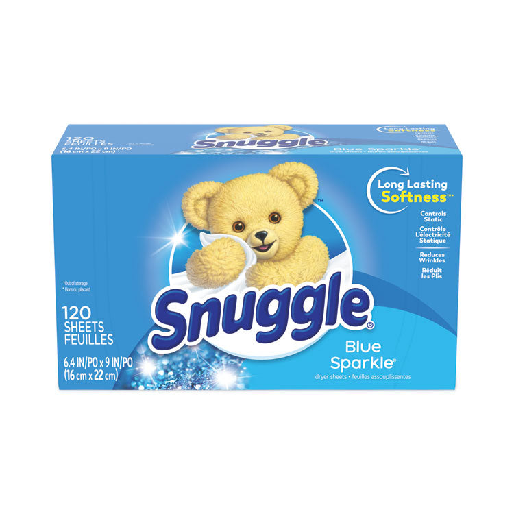 Snuggle - Fabric Softener Sheets, Fresh Scent, 120 Sheets/Box, 6 Boxes/Carton