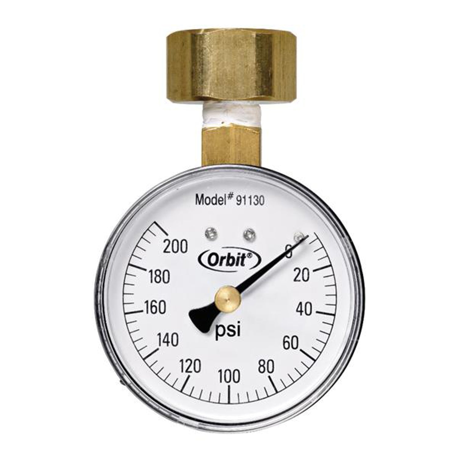 Orbit Pressure Gauge 3/4 in. 200 psi