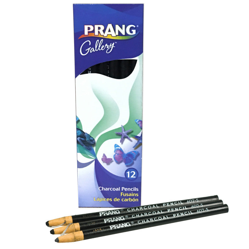 PRANG - Peel Off Charcoal Pencil, 12ct