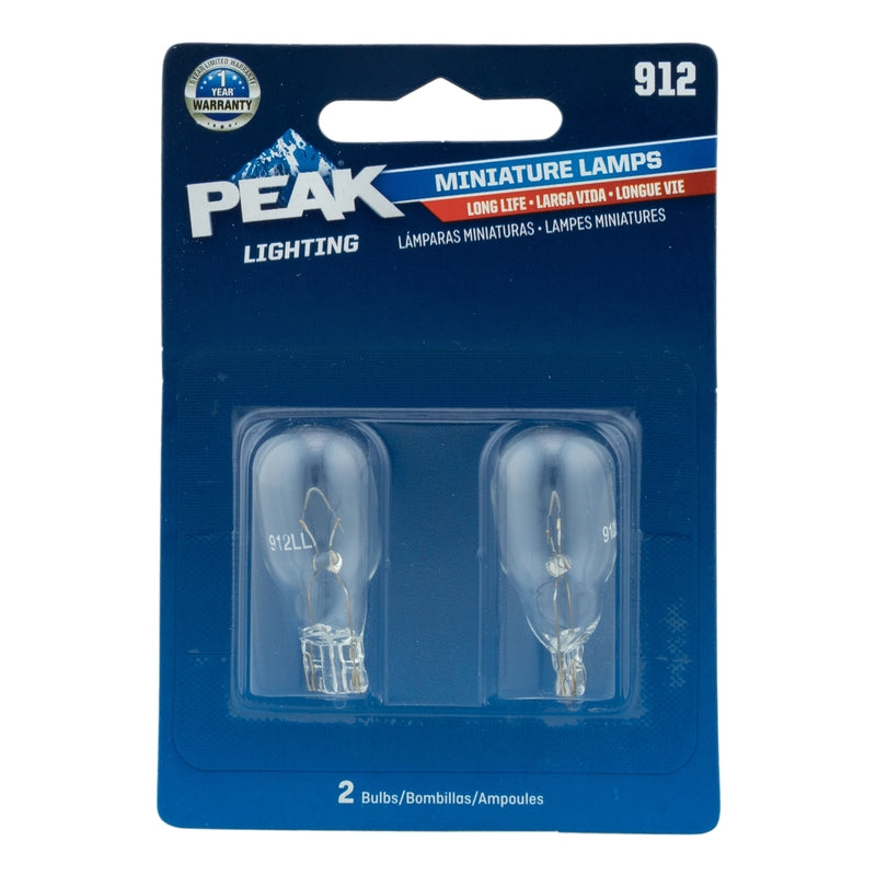 PEAK - Peak Incandescent Indicator Miniature Automotive Bulb 912