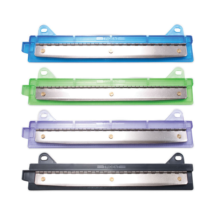 McGill - 6-Sheet Trident Binder Punch, Three-Hole, 1/4" Holes, Assorted Colors