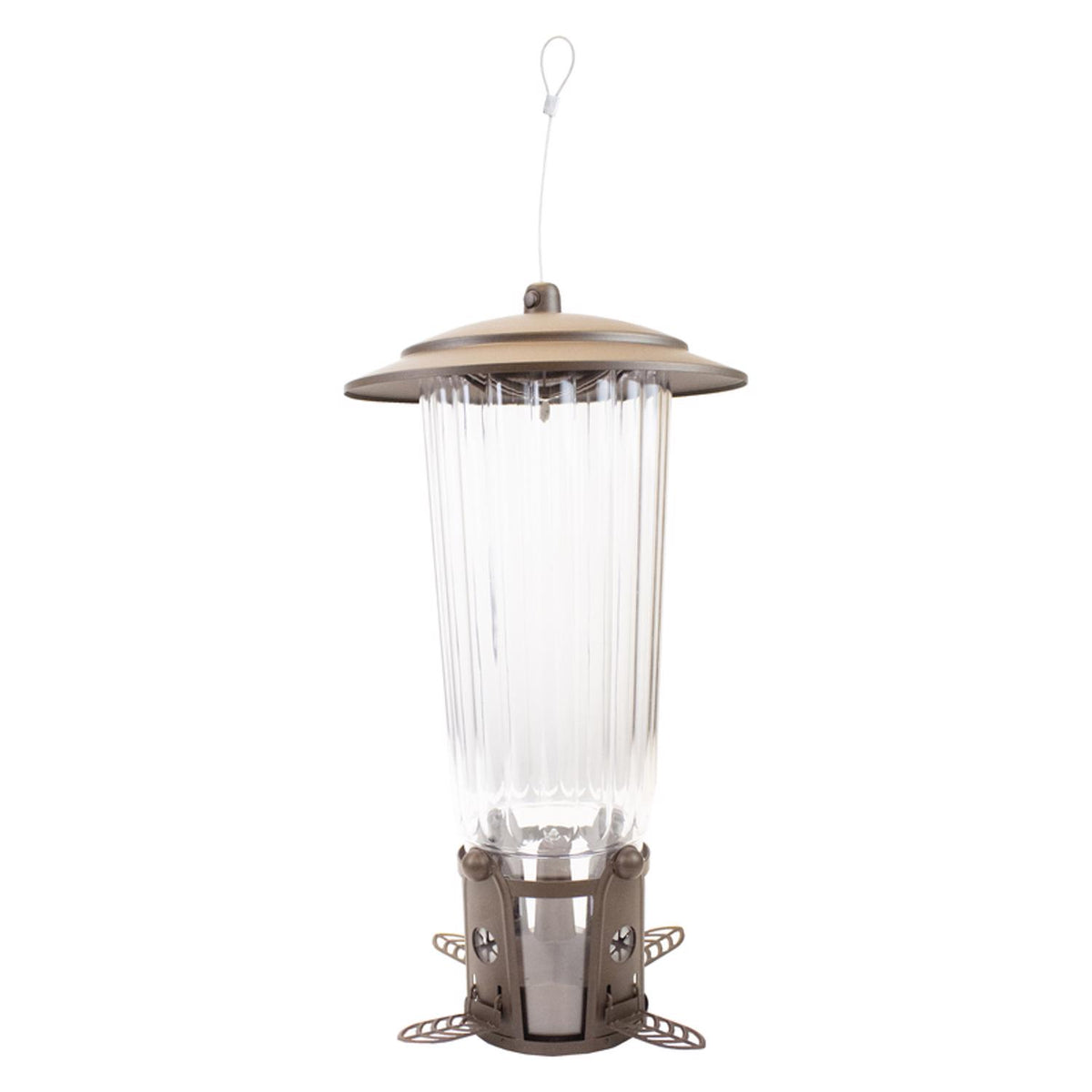 Perky-Pet Squirrel-Be-Gone Wild Bird 4 lb Plastic Ladder Bird Feeder 4 ports - Case of 2