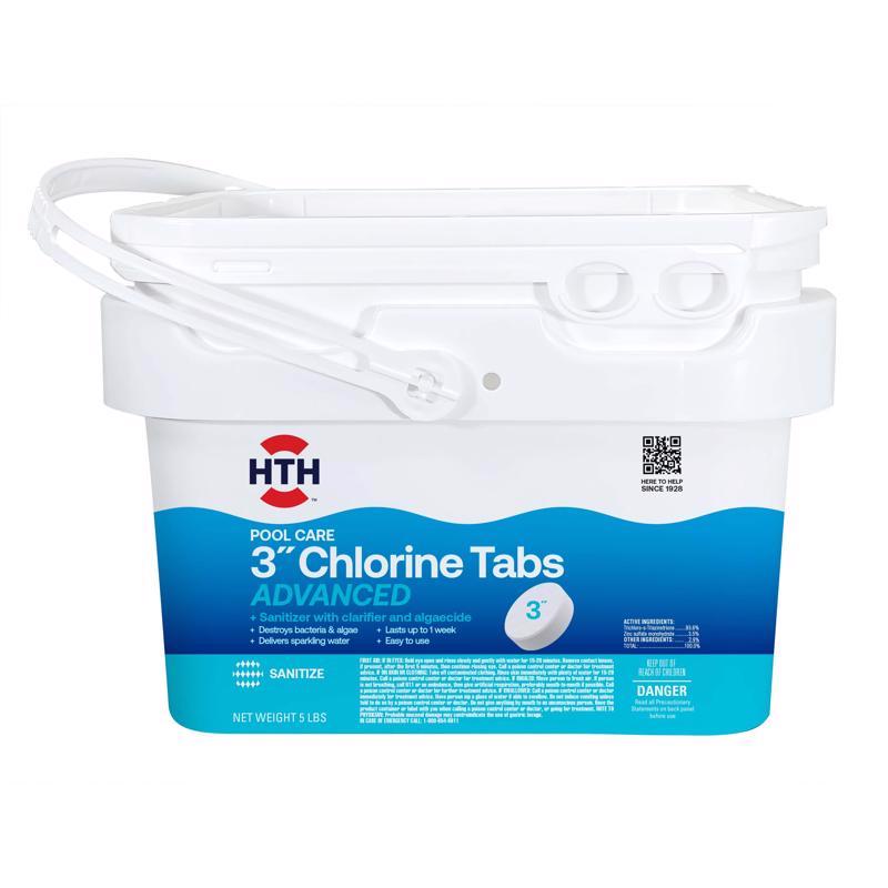 HTH - HTH Pool Care Tablet Chlorinating Chemicals 5 lb