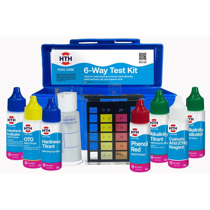 HTH - HTH Liquid 6-Way Test Kit 6 ct