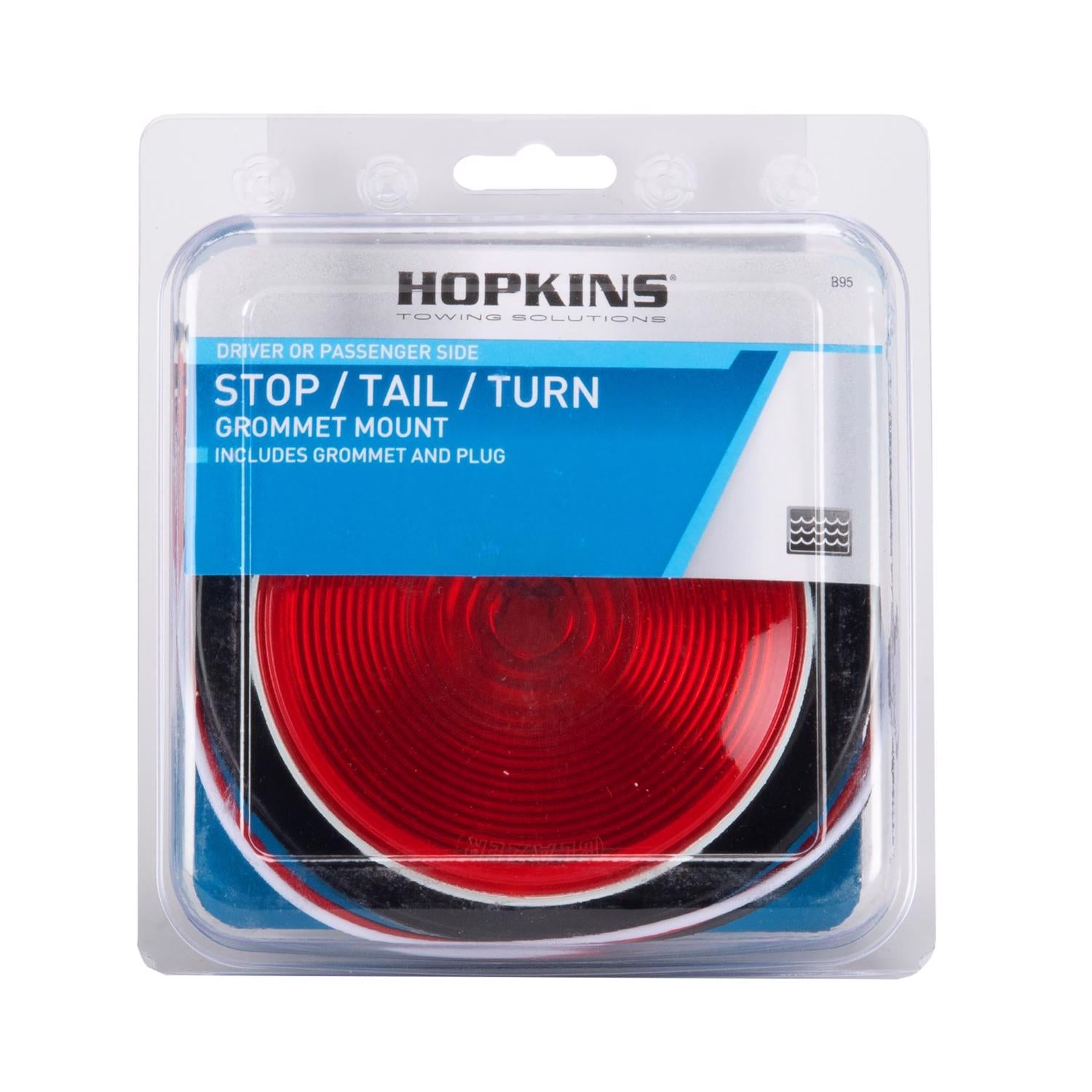 Hopkins Sealed Red Round Stop/Tail/Turn Light Kit - Case of 2