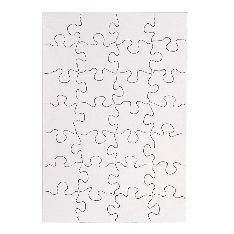 HYGLOSS - Compoz-A-Puzzle®, 5 1/2" x 8" Rectangle, 28-Piece, Pack of 24