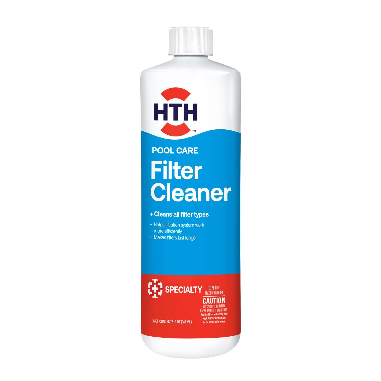 HTH Pool Care Liquid Filter Cleaner 1 qt - Case of 6