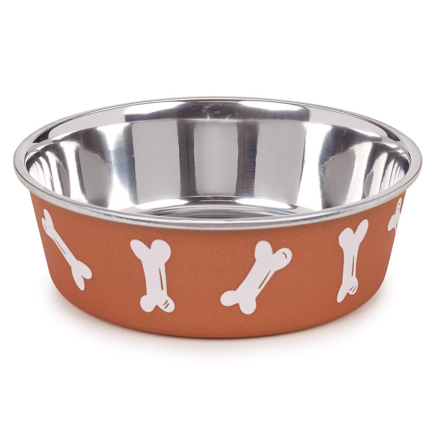 Proselect Copper Stainless Steel 30 oz Pet Bowl For Dogs - Case of 6