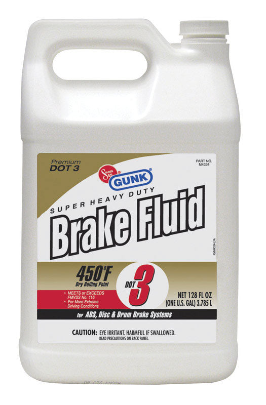 GUNK - Gunk Premium DOT 3 Brake Fluid 128 oz - Case of 4