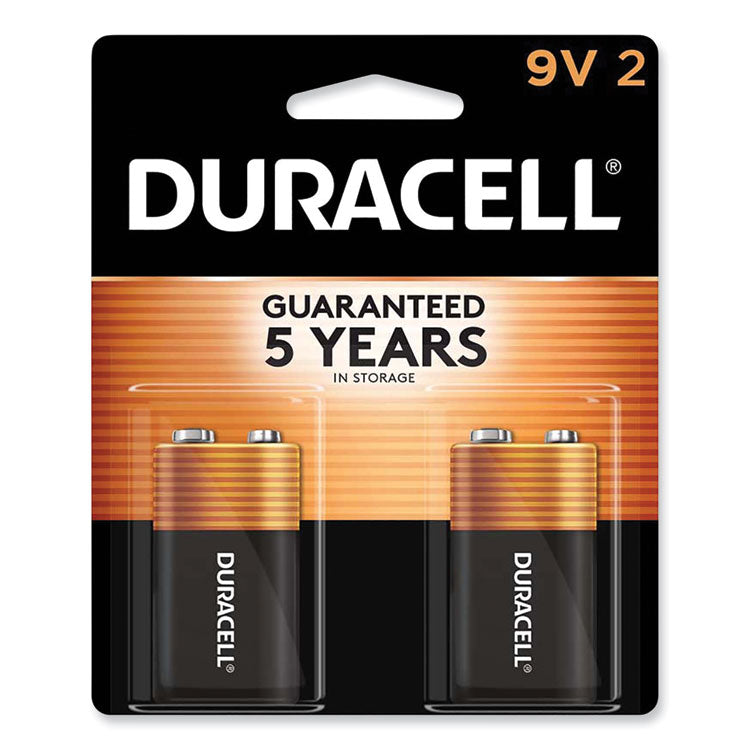 Duracell - CopperTop Alkaline 9V Batteries, 2/Pack