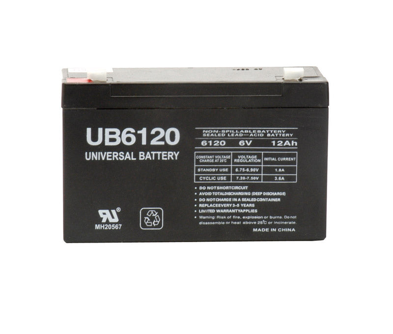 UPG - UPG UB6120 12 Ah Lead Acid Automotive Battery - Case of 2