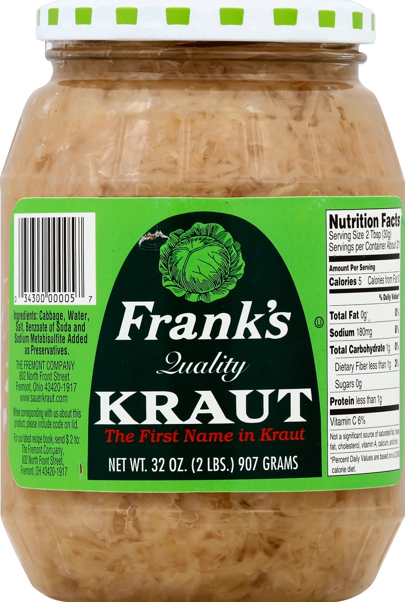 Frank's Kraut 32 oz - Case of 12