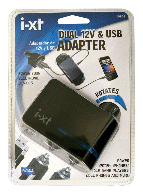 GOXT - Goxt 12 V Black USB Adapter