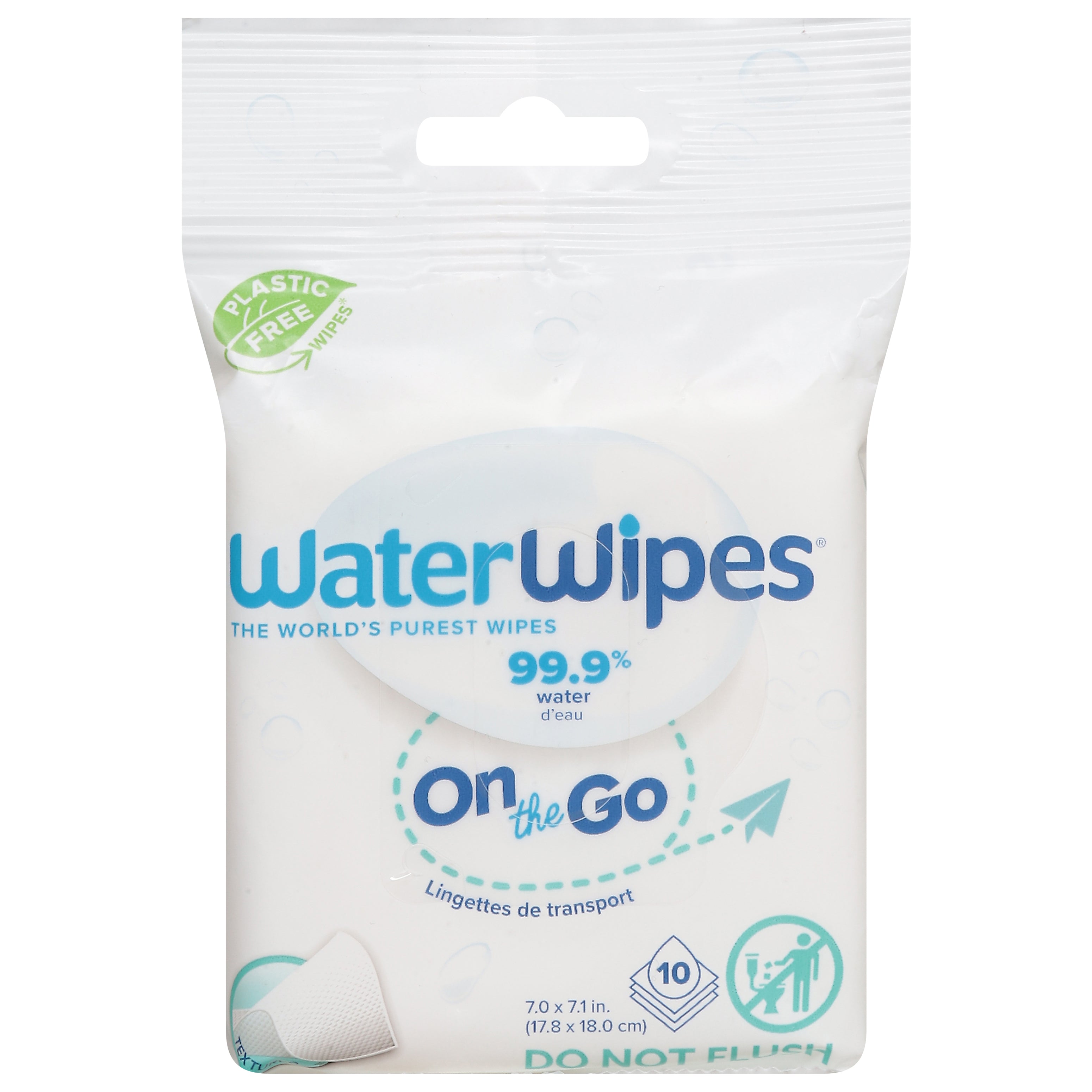 WaterWipes On the Go Wipes 10 ea - Case of 10