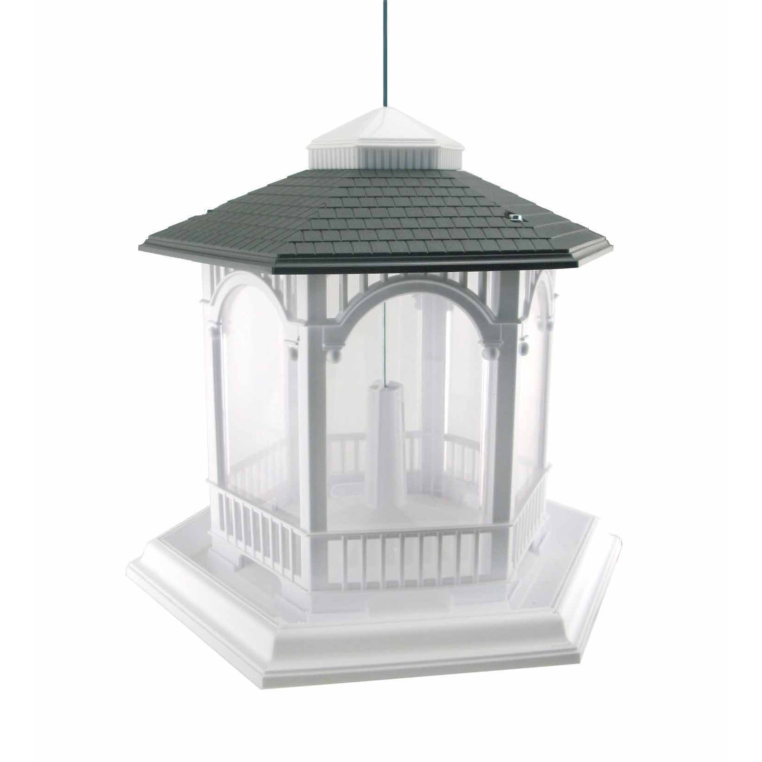 Audubon Wild Bird 10 lb Plastic Deluxe Gazebo Bird Feeder 6 ports - Case of 2