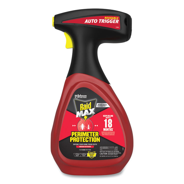 Raid - MAX Perimeter Protection, 30 oz Bottle, 6/Carton (7734486)