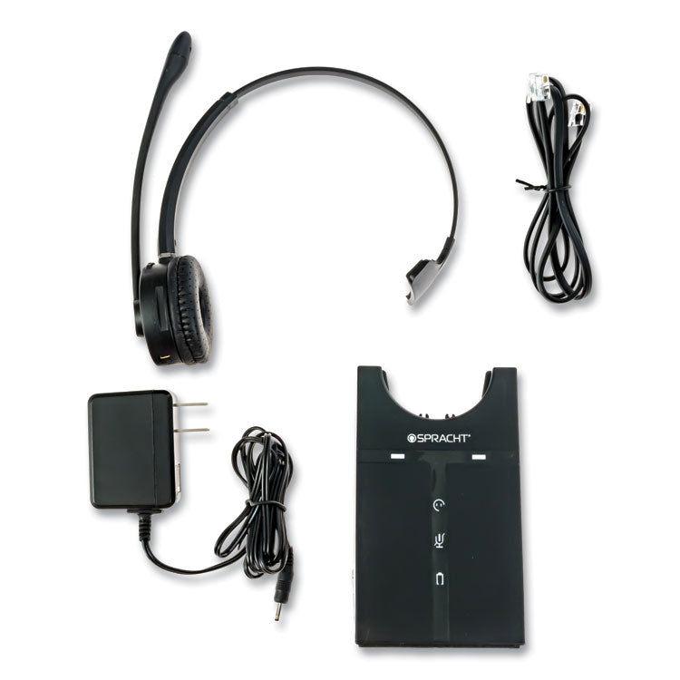 Spracht - ZuM Maestro DECT Monaural Over The Head Headset, Black