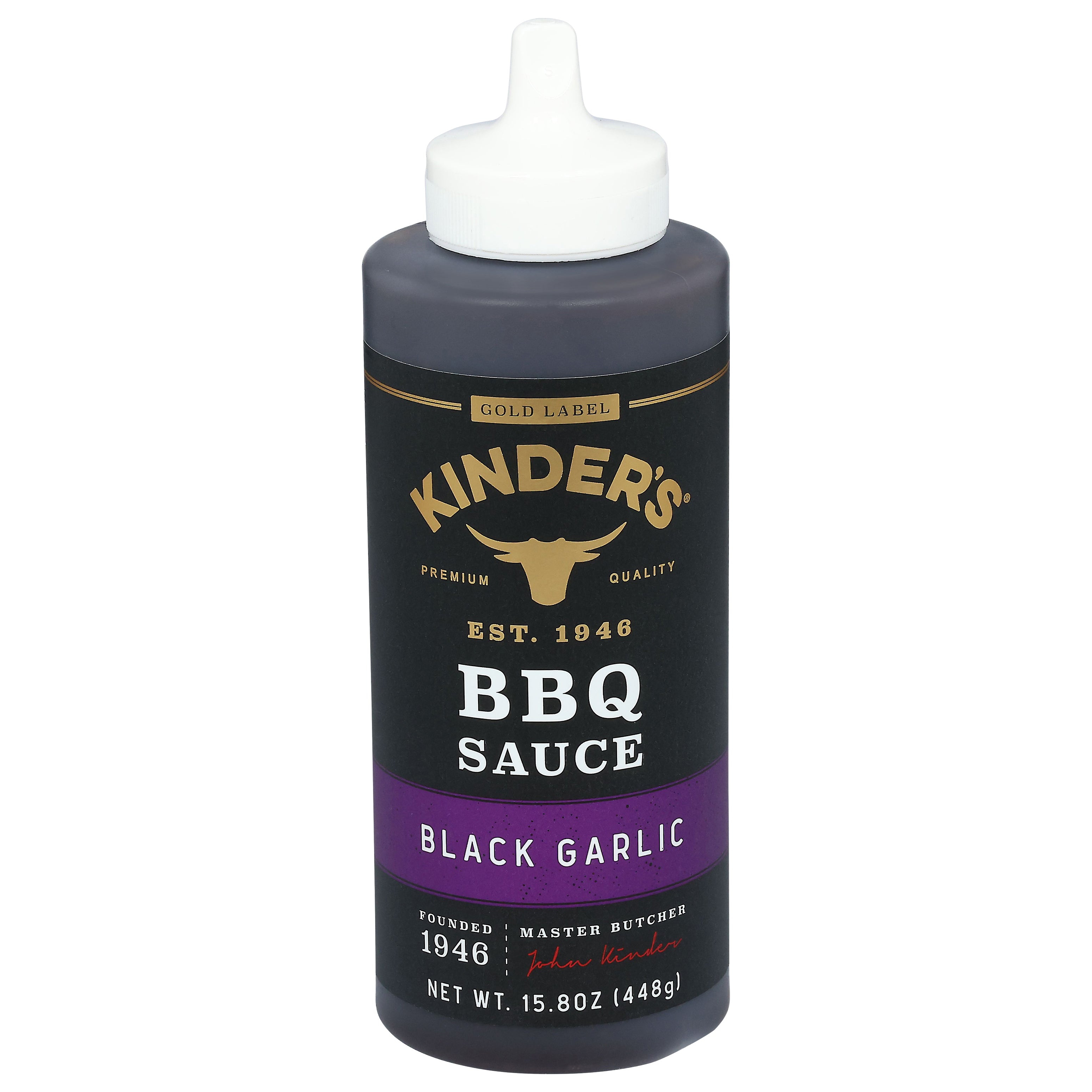 Kinder's Black Garlic BBQ Sauce 15.8 oz - Case of 6