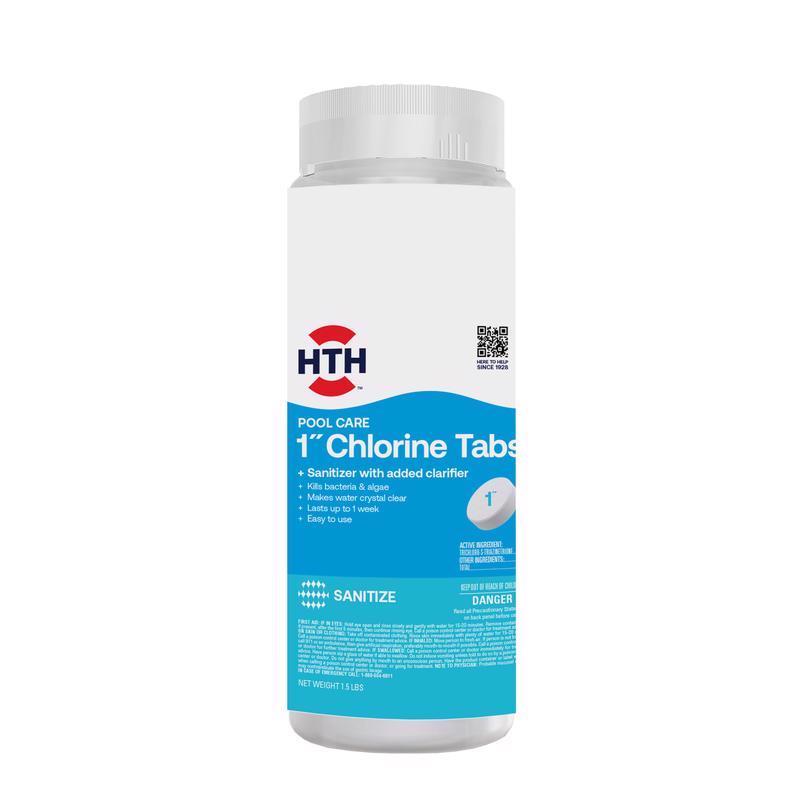 HTH - HTH Pool Care Tablet Chlorinating Chemicals 1.5 lb - Case of 6
