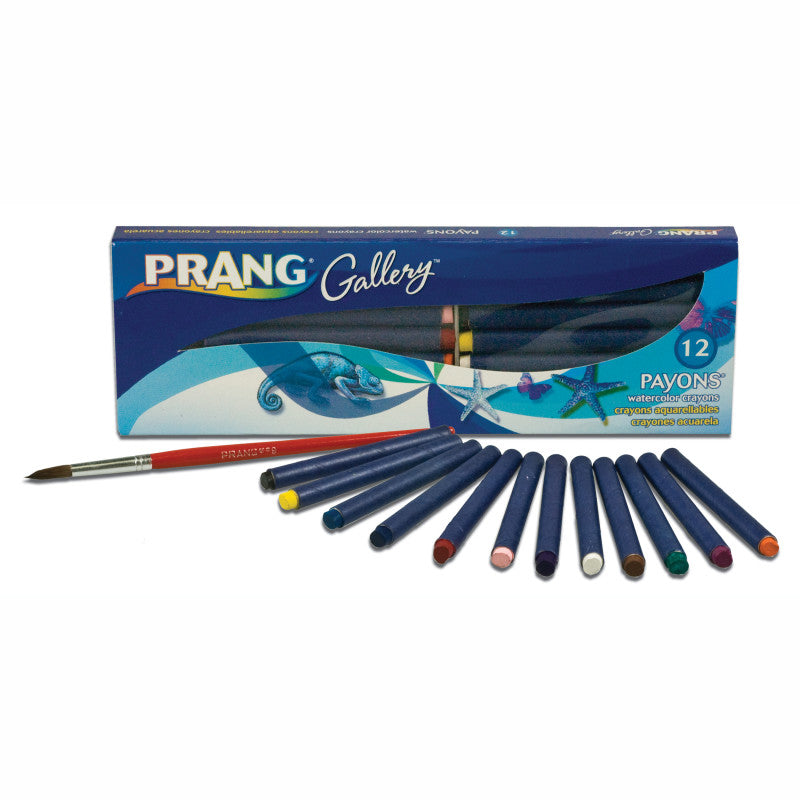 PRANG - Payons™ (Paint Crayons) with Brush, Assorted Colors, Set of 12