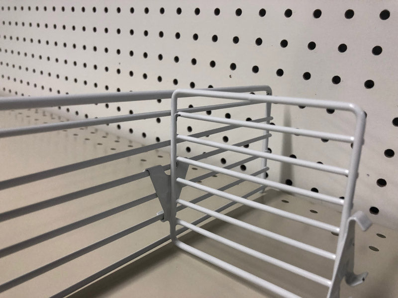 TRION - Gray Steel Shelf Divider 3 in. H X 4 in. W 10 pk