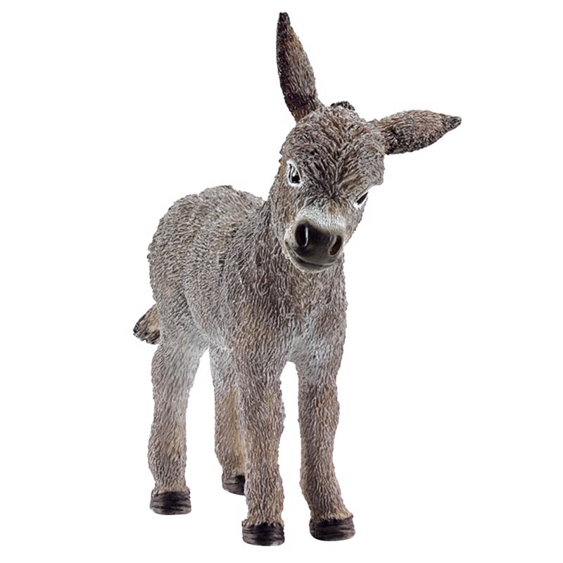 SCHLEICH - Schleich Farm World Donkey Foal Toy Plastic Black/White - Case of 5