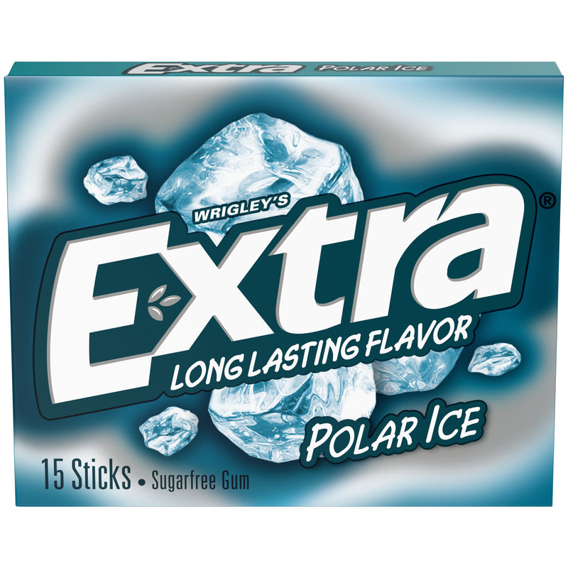 WRIGLEY'S - Wrigley's Extra Sugar Free Polar Ice Chewing Gum 15 pc 0.11 oz - Case of 10