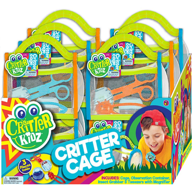 JA-RU - Ja-Ru Critter Kidz Critter Cage Plastic Assorted 4 pc - Case of 12