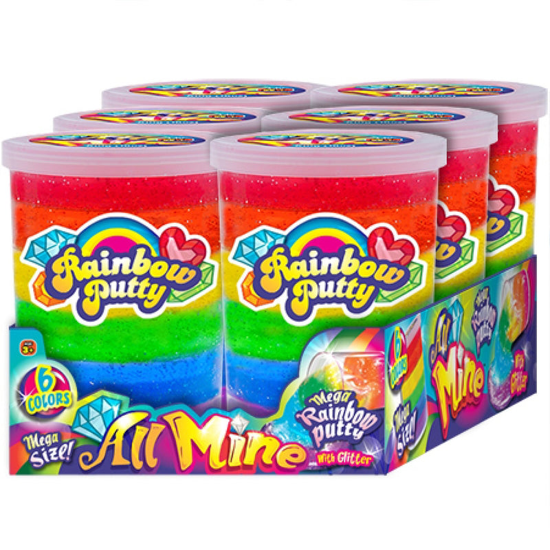 JA-RU - Ja-Ru Rainbow Putty Assorted - Case of 6