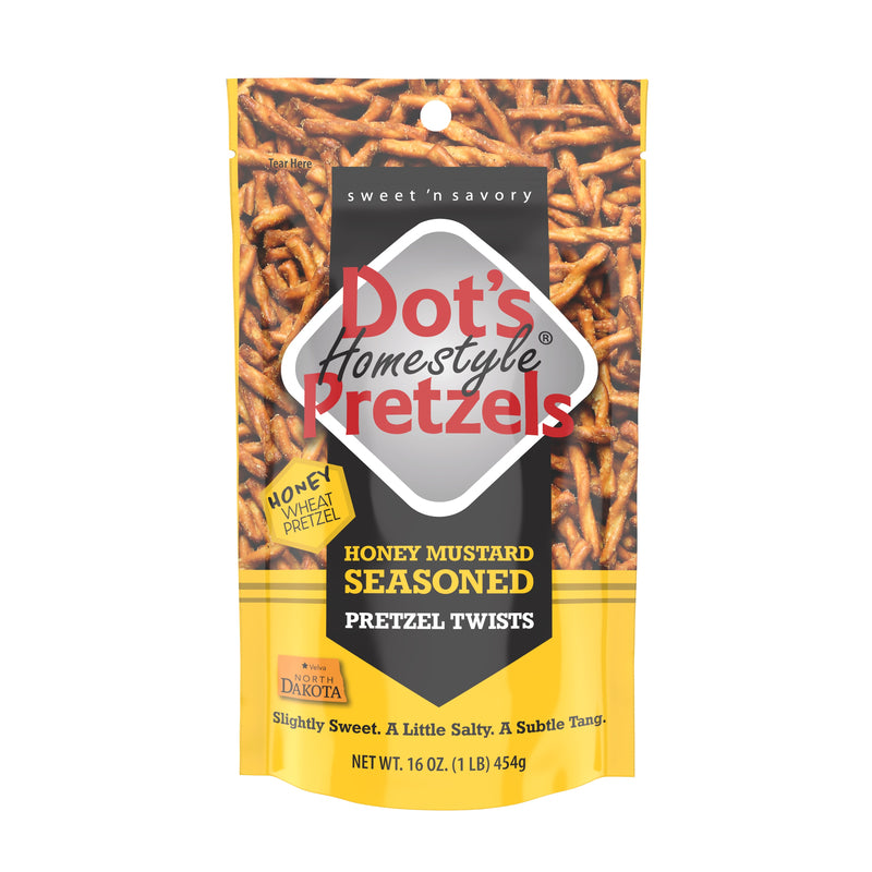 DOT'S - Dot's Homestyle Honey Mustard Pretzels 16 oz Bagged - Case of 10