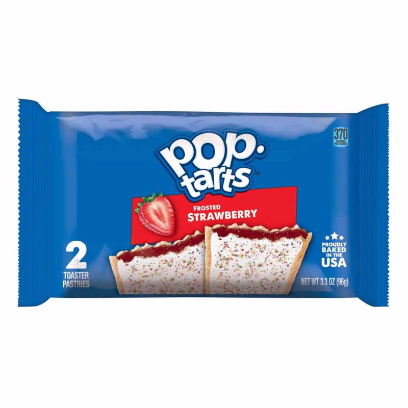 POP-TARTS - Pop-Tarts Strawberry Toaster Pastries 3.3 oz Bagged - Case of 6