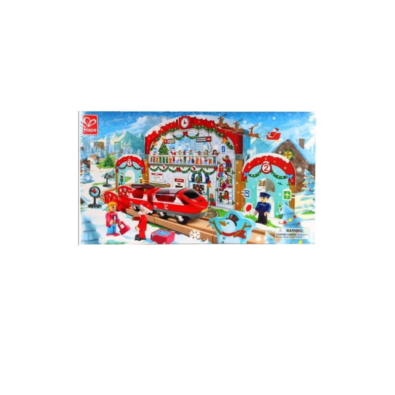 HAPE - Hape Christmas Railway Railway Advent Calendar Wood 24 pc - Case of 6