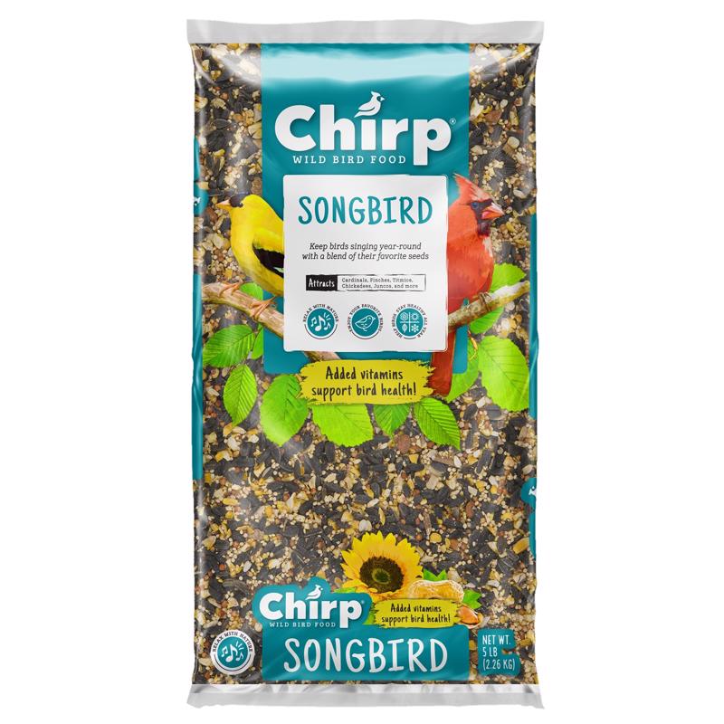 CHIRP - Chirp Songbird Wild Bird Black Oil Sunflower Wild Bird Food 5 lb