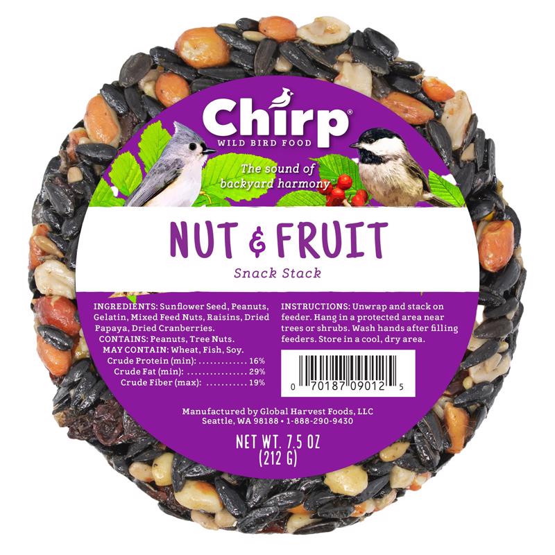 CHIRP - Chirp Wild Bird Fruits and Nuts Wild Bird Food 7.5 oz