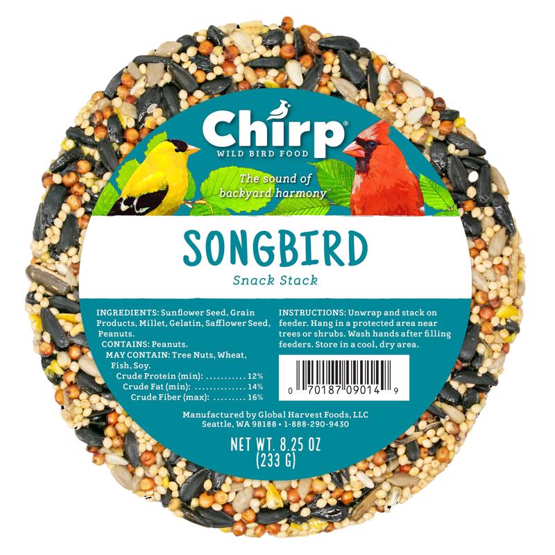 CHIRP - Chirp Songbird Wild Bird Sunflower Seeds Wild Bird Food 8.25 oz