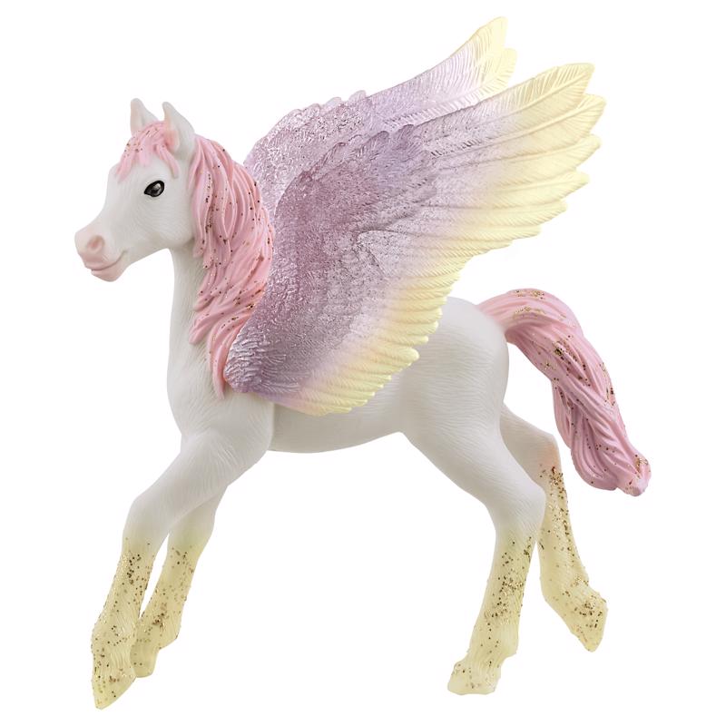SCHLEICH - Schleich Bayala Sunrise Pegasus Foal Figurine White 1 pc - Case of 3