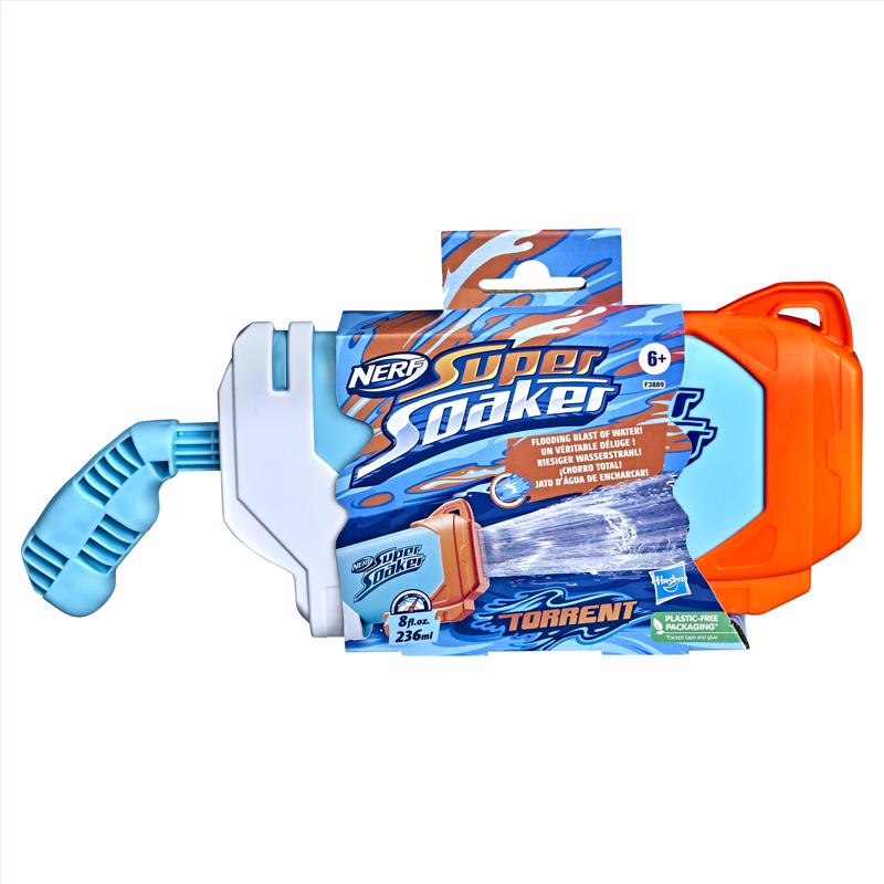 HASBRO - Hasbro Nerf Super Soaker Torrent Water Blaster Plastic Multicolored 8 pc